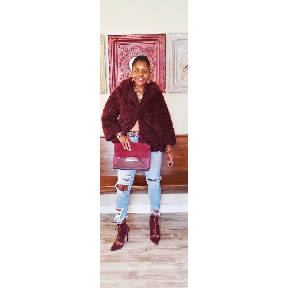 Boots, Clutch,  and Jacket